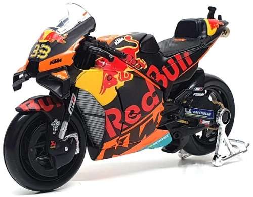 Maisto Diecast Model Motorcycle Bike Moto GP 2021 KTM RC 16 RC16 Factory Racing No 33 Binder `Red Bu