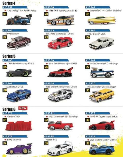 Maisto Muscle Machines Diecast Model Car Ford Mustang RTR-X 1/64 scale