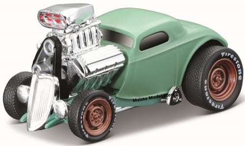 Maisto Muscle Machines Model Car Ford 3 window Coupe 1933 1/64 scale