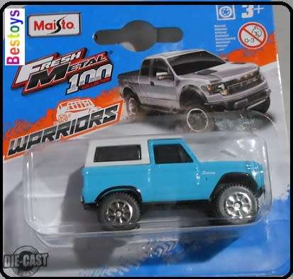 Maisto Diecast Model Car Ford Bronco 1966 1/64 scale new in pack