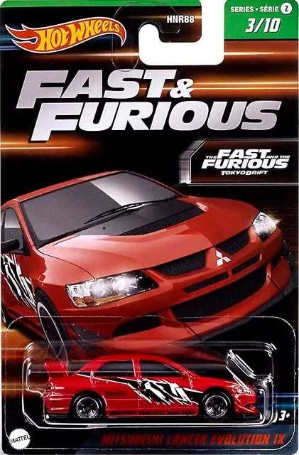 Hotwheels Hot Wheels Diecast Model Car Set 2 Fast & Furious Nissan Skyline Porsche Mitsubishi Mazda