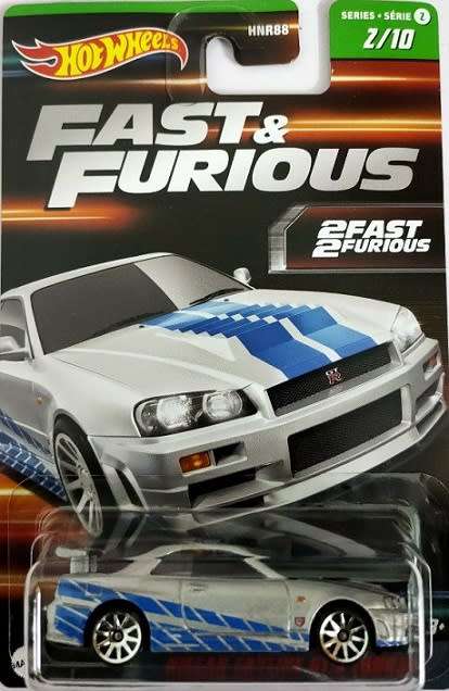 Hotwheels Hot Wheels Diecast Model Car Set 2 Fast & Furious Nissan Skyline Porsche Mitsubishi Mazda
