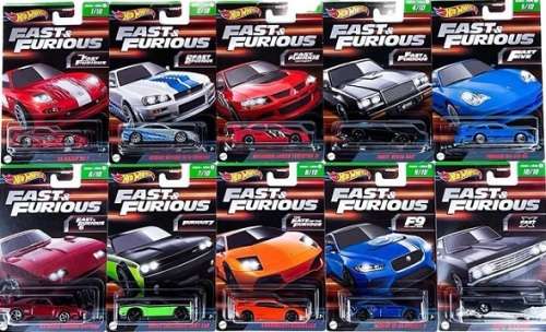 Hotwheels Hot Wheels Diecast Model Car Set 2 Fast & Furious Nissan Skyline Porsche Mitsubishi Mazda