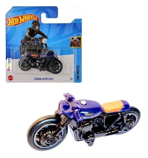 Hotwheels Hot Wheels Diecast Model Motorcycle Bike 2023 141/250  Honda CB 750 CB750 Cafe Moto new