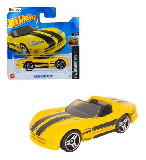 Hotwheels Hot Wheels Diecast Model Car 2023 131/250  Dodge Viper RT 10 Roadsters 1/64 scale new