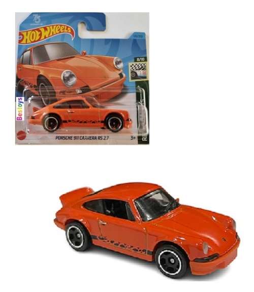 Hotwheels Hot Wheels Diecast Model Car 2023 125/250 Porsche 911 Carrera RS 2.7 Retro Racers 1/64 sca