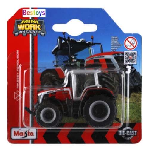 Maisto Mini Work Machines Diecast Model Tractor Massey Ferguson 8S 265 Farm +- 1/64 scale