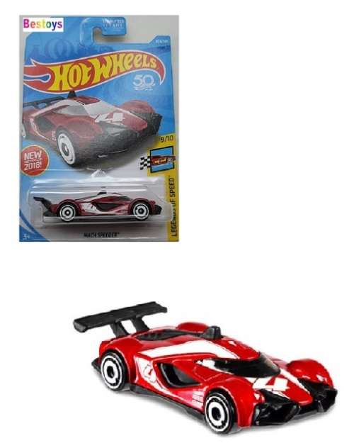 Hotwheels Hot Wheels Diecast Model Car First Edition 2018 253/365 50th Anniv MAch Speeder No 4 Legen