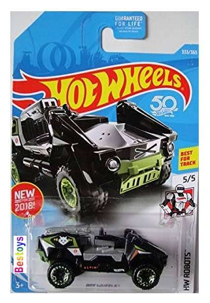 Hotwheels Hot Wheels Diecast Model Car First Edition 2018 333/365 50th Anniversary Bot Wheels Robots