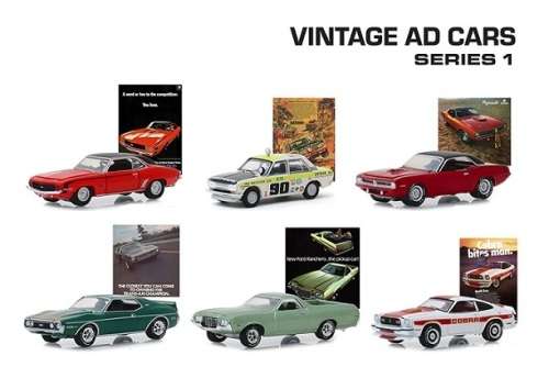Greenlight Diecast Model Car Vintage Ad Ford Mustang 2 Cobra 2 1978 1/64 scale new in pack