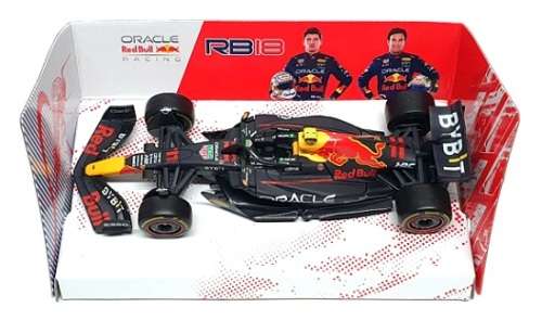 Burago Diecast Model Car 38061 Formula 1 F1  Red Bull RB18 No 1 Verstappen 2022 GP 1/43 scale new