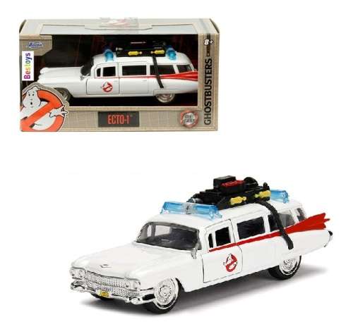 JADA Diecast Model Car 99748 Ecto 1 Ghostbusters Cadillac TV Movie Film 1/32 scale new in pack