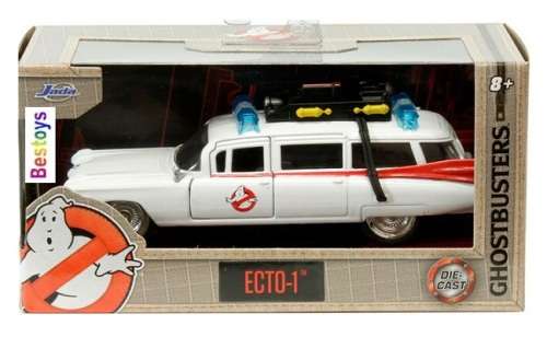 JADA Diecast Model Car 99748 Ecto 1 Ghostbusters Cadillac TV Movie Film 1/32 scale new in pack