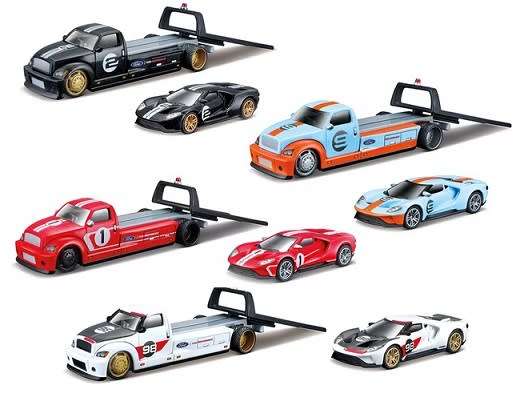 Maisto Elite Transport Flatbed Recovery Truck + Ford GT 2018 No 1 1/64 scale new