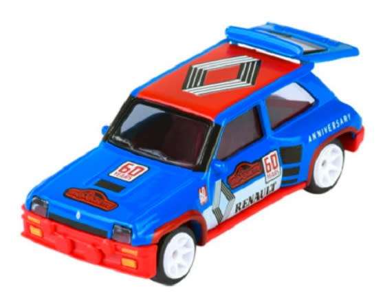 Majorette Diecast Model Car Anniversary Edition Renault 5 Turbo + collector tin 1/64 scale