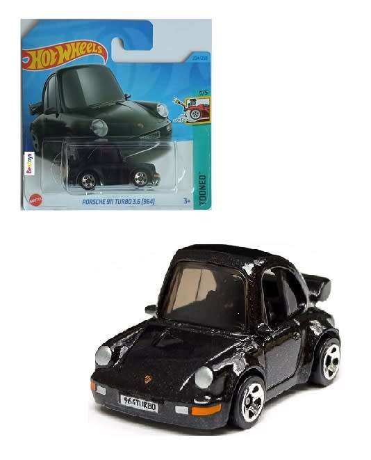 Hotwheels Hot Wheels Diecast Model Car 2023 234/250 Porsche 911 Turbo 3.6 964 Tooned
