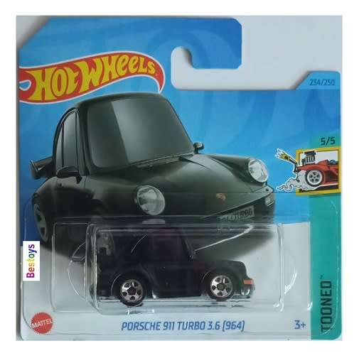 Hotwheels Hot Wheels Diecast Model Car 2023 234/250 Porsche 911 Turbo 3.6 964 Tooned