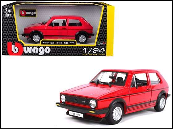 Burago Diecast Model Car 21089 VW Volkswagen Golf Mk 1 MK1 GTi 1979 1/24 scale