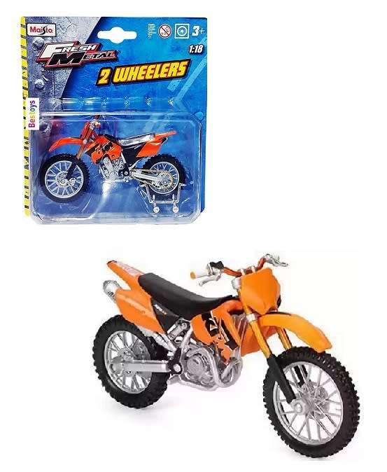 Maisto Diecast Model Motorcycle Bike KTM 525 SX Scrambler 1/18 scale