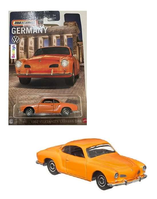 Matchbox Diecast Model Car Germany series VW Volkswagen Karmann Ghia 1962 1/64 scale