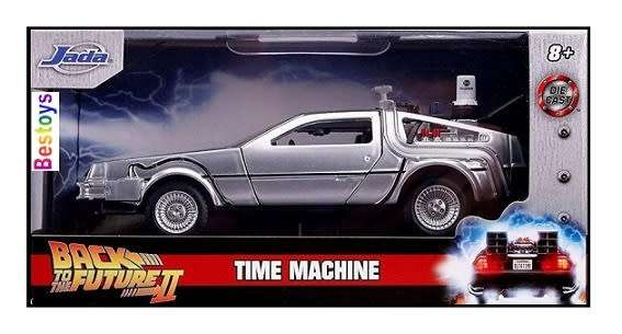 JADA Diecast Model Car 30541 Hollywood Delorean Time Machine Back to the Future 2 Movie Film TV 1/32