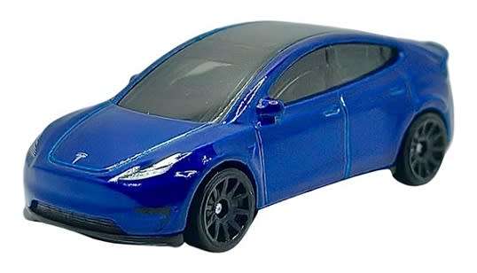 Hotwheels Hot Wheels Diecast Model Car 2024 15/250 Tesla Model Y Green Speed 1/64 scale