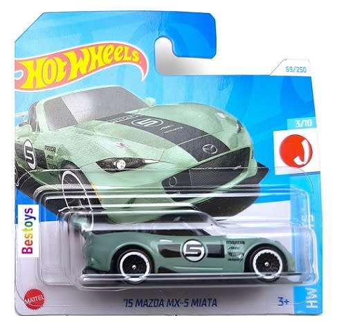 Hot Wheels Hotwheels 2024 69/250 Mazda MX 5 Miata 2015 No 5 J Imports 1/64 scale