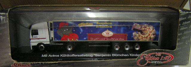 Schuco 22414 Mercedes Benz Actros Horse Truck and Trailer "Benjamin Blumchen" , 1/87 scale , new