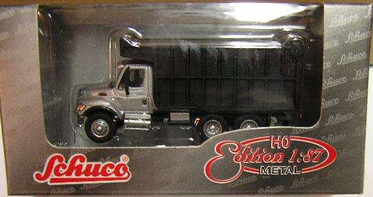 Schuco 21821 Truck International 7600 Tipper Truck ,HO 1/87 scale , new in box