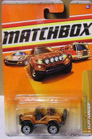 Matchbox Diecast Model Car No 86 / 100 Cliff Hanger Offroad 4x4 2009 on card new in blister pack