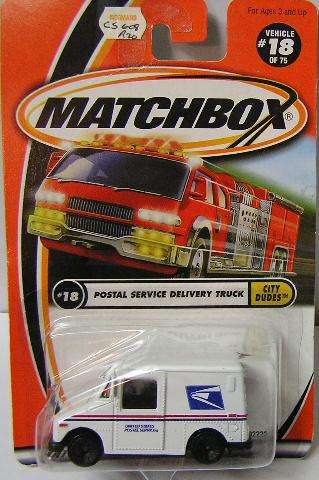 Matchbox Model Car No 18  USPS United States Postal Service Delivery Van Truck 2000 on card new