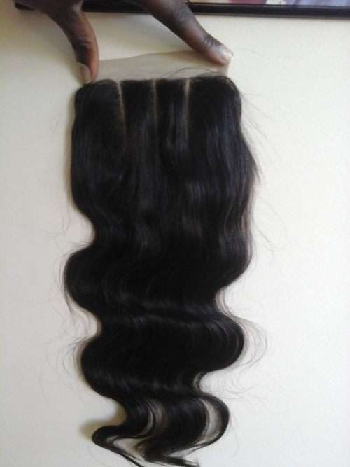 Brazillian &Peruvian virgin hair weaves+LACE CLOSURE 12-18 inches/8A
