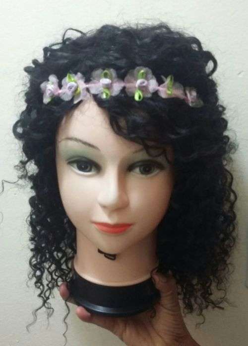 Brazillian virgin jerry curls 14inches WIG/8A