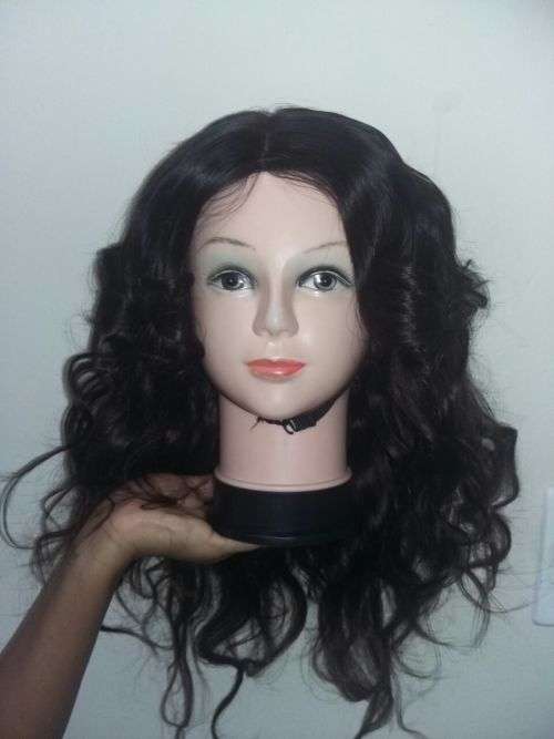 Brazillian & Peruvian virgin hair wigs with lace frontal 6-18inches/370g/8A