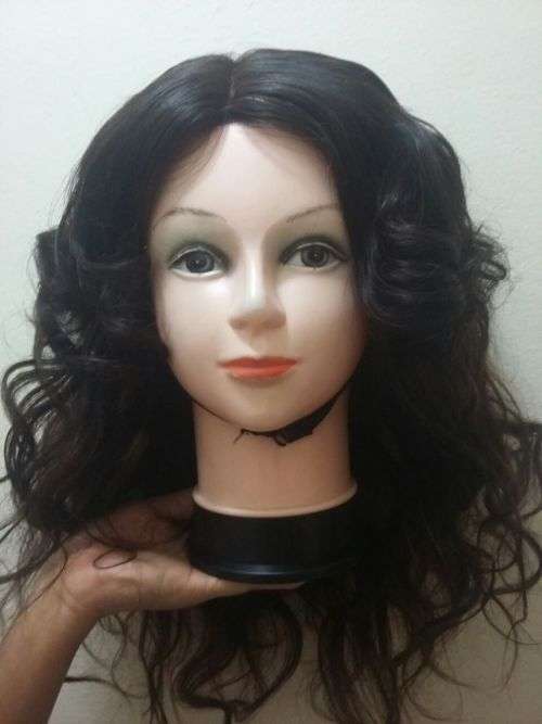 Brazillian & Peruvian virgin hair wigs with lace frontal 6-18inches/370g/8A