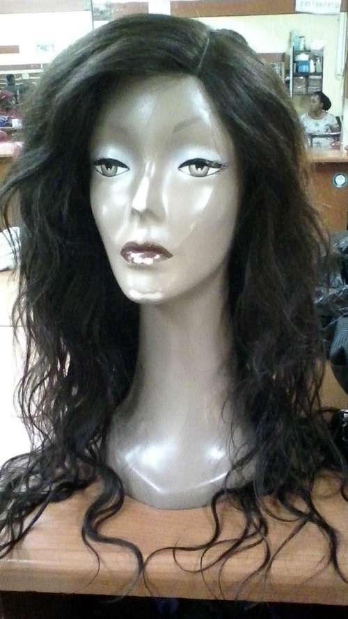 Brazilian & Peruvian hair wigs with frontal lace closure 6-18 inches/400g/8A