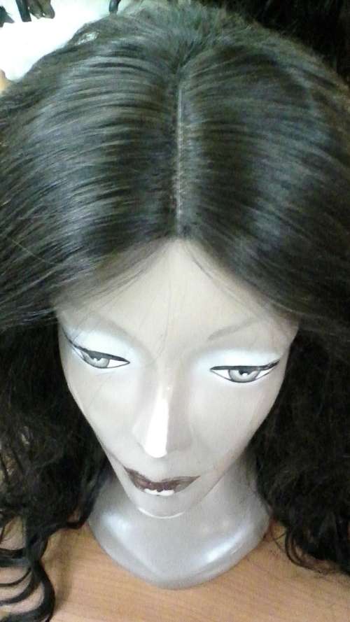 Brazilian & Peruvian hair wigs with frontal lace closure 6-18 inches/400g/8A