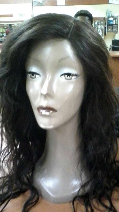 Brazilian & Peruvian hair wigs with frontal lace closure 6-18 inches/400g/8A