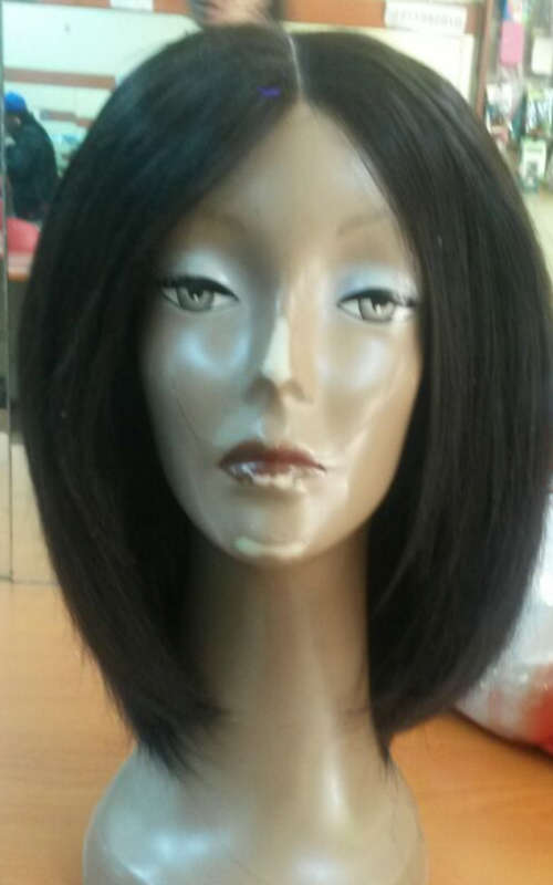 Brazilian & Peruvian lace frontal BOB wig/straight/9A/300g**Free shipping**