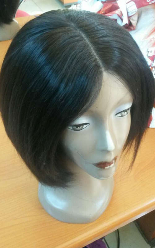Brazilian & Peruvian lace frontal BOB wig/straight/9A/300g**Free shipping**