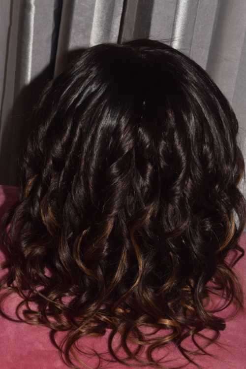 Brazilian OR Peruvian 1Part lace frontal wigs/9A (Straight or Wavy) - Various Lengths