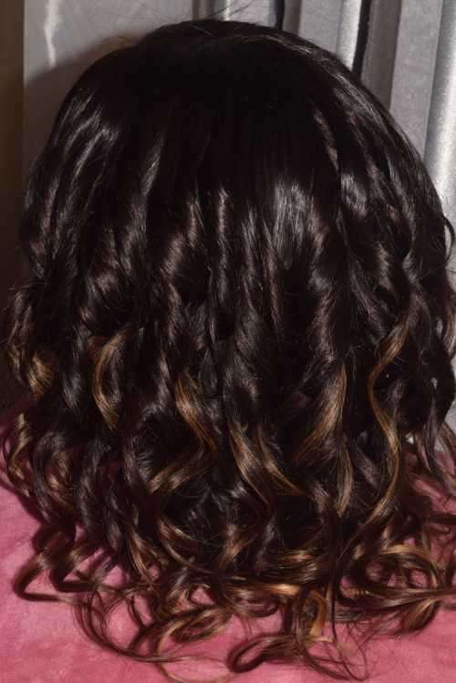 Brazilian OR Peruvian 1Part lace frontal wigs/9A (Straight or Wavy) - Various Lengths