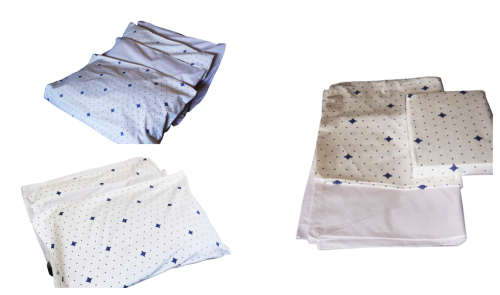 100% Jani Cotton Percale Bed Sheet - 6pc