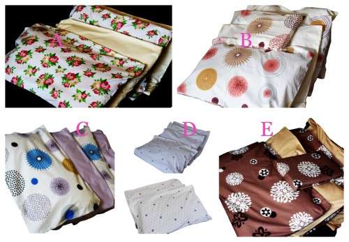 100% Jani Cotton Percale Bed Sheet - 6pc