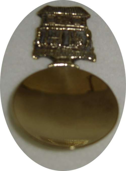 BRASS CADDY SPOON - THE OLD CUTIOSITY SHOP - MADE IN ENGLAND