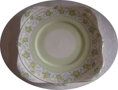 A.B.J. GRAFTON CHINA CAKE PLATE - MADE IN ENGLAND
