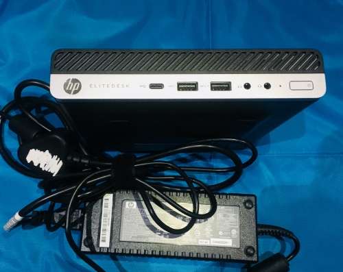 HP ELITEDESK 800 G5 DESKTOP MINI WITH ORIGINAL CHARGER