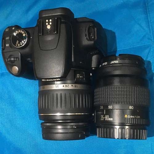 CANON EOS 350D DIGITAL WITH TWO LENSES