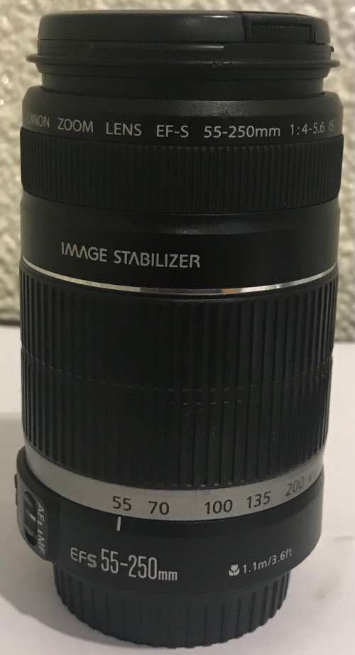 Canon lens EF-S 55-250mm F4-5.6 IS Image Stablizer in Good wotking condition -15% OFF