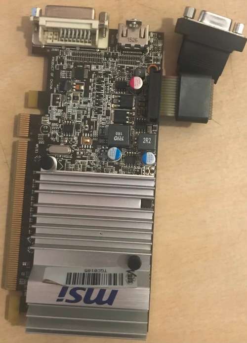 MSI ATI RADEON HD R5450 1GB GRAPHICS CARD IN GOOD WORKING CONDITION